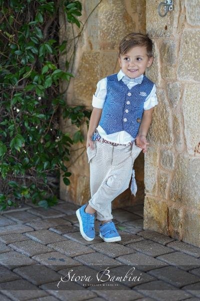 bbbbbbbbbbΒαπτιστικά ρούχα για αγόρι Stova Bambini SS24 B13