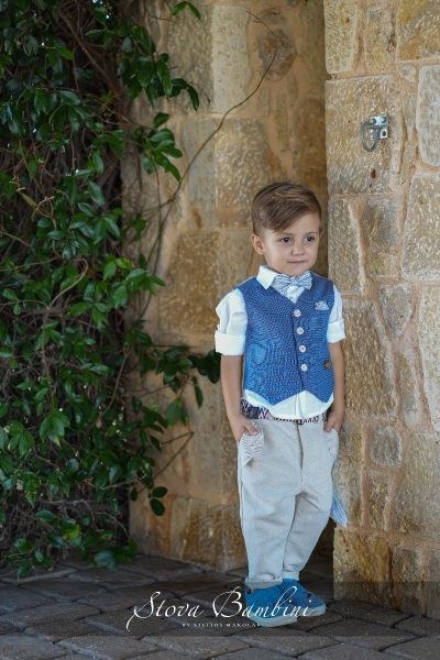 bbbbbbbbbbΒαπτιστικά ρούχα για αγόρι Stova Bambini SS24 B13