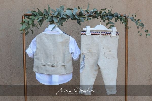 bbbbbbbbbbΒαπτιστικά ρούχα για αγόρι Stova Bambini SS24 B13