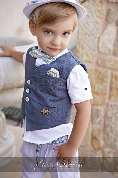 bbbbbbbbbbΒαπτιστικά ρούχα για αγόρι Stova Bambini SS24 B9