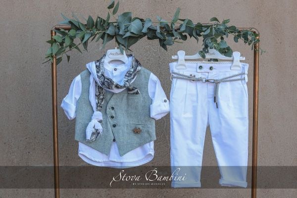 bbbbbbbbbbStock βαπτιστικά ρούχα για αγόρι Stova Bambini SS24 B7