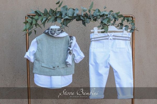 bbbbbbbbbbStock βαπτιστικά ρούχα για αγόρι Stova Bambini SS24 B7