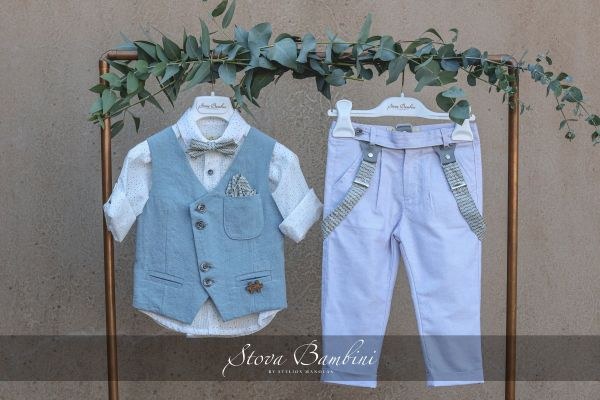 bbbbbbbbbbΒαπτιστικά ρούχα για αγόρι Stova Bambini SS24 B12