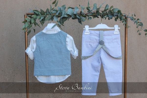 bbbbbbbbbbΒαπτιστικά ρούχα για αγόρι Stova Bambini SS24 B12