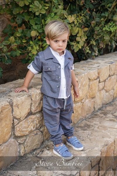 bbbbbbbbbbStock βαπτιστικά ρούχα για αγόρι Stova Bambini SS24 B24
