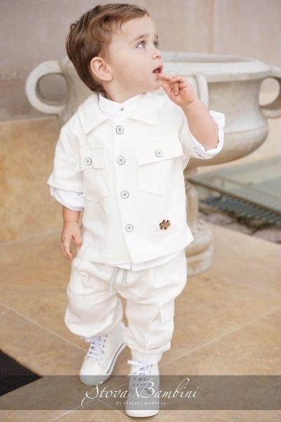 bbbbbbbbbbΒαπτιστικά ρούχα για αγόρι Stova Bambini SS24 B23