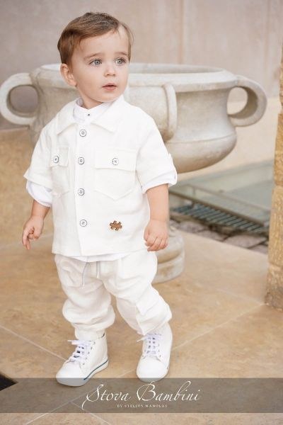 bbbbbbbbbbΒαπτιστικά ρούχα για αγόρι Stova Bambini SS24 B23