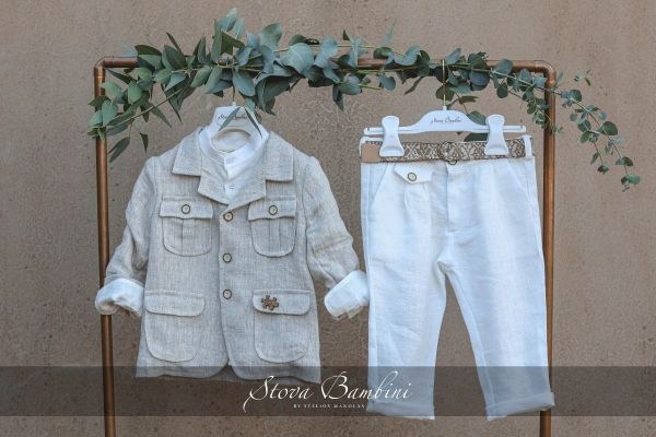 bbbbbbbbbbStock βαπτιστικά ρούχα για αγόρι Stova Bambini SS24 B25