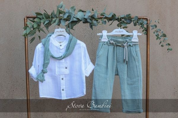 bbbbbbbbbbΒαπτιστικά ρούχα για αγόρι Stova Bambini SS24 B28