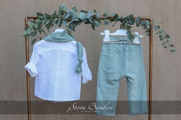 bbbbbbbbbbΒαπτιστικά ρούχα για αγόρι Stova Bambini SS24 B28