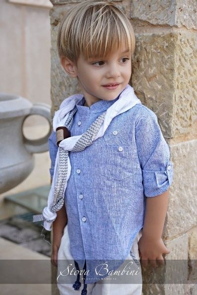 bbbbbbbbbbΒαπτιστικά ρούχα για αγόρι Stova Bambini SS24 B34