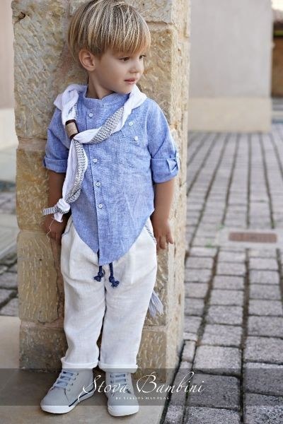 bbbbbbbbbbΒαπτιστικά ρούχα για αγόρι Stova Bambini SS24 B34