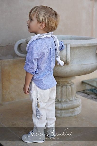 bbbbbbbbbbΒαπτιστικά ρούχα για αγόρι Stova Bambini SS24 B34