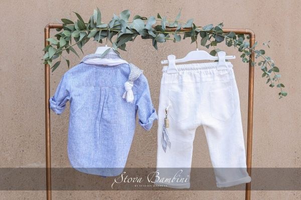 bbbbbbbbbbΒαπτιστικά ρούχα για αγόρι Stova Bambini SS24 B34