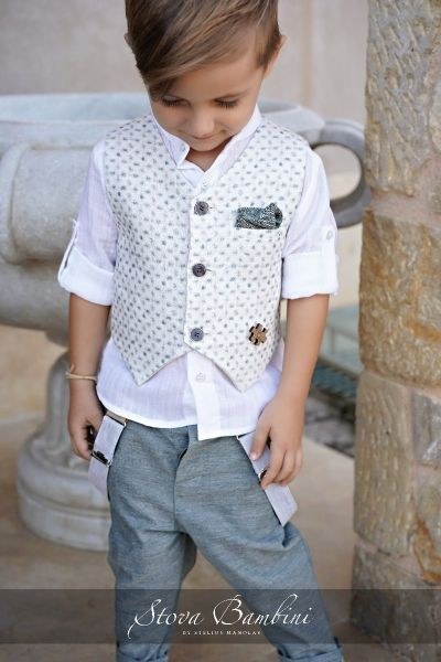 bbbbbbbbbbΒαπτιστικά ρούχα για αγόρι Stova Bambini SS24 B35