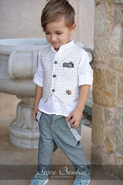 bbbbbbbbbbΒαπτιστικά ρούχα για αγόρι Stova Bambini SS24 B35