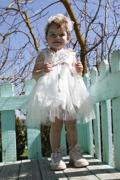 bbbbbbbbbbΒαπτιστικά ρούχα κορίτσι Bambolino Georgia