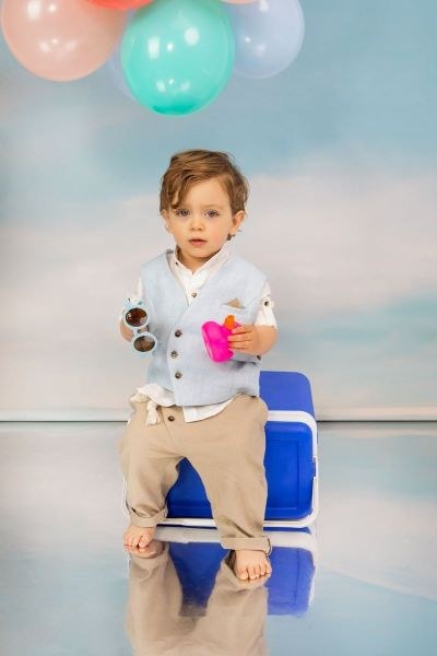 bbbbbbbbbbΒαπτιστικά ρούχα αγόρι Bambolino Andreas