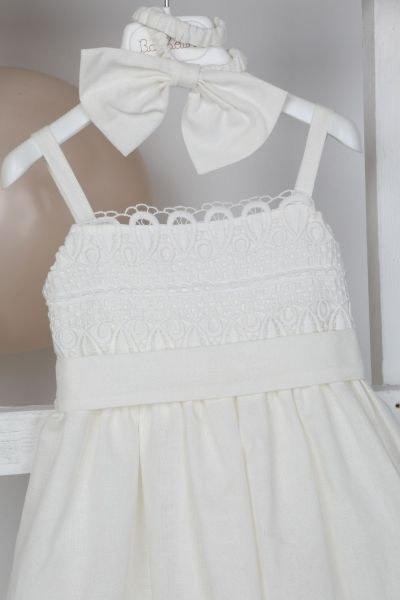 bbbbbbbbbbΒαπτιστικά ρούχα κορίτσι Bambolino Agni