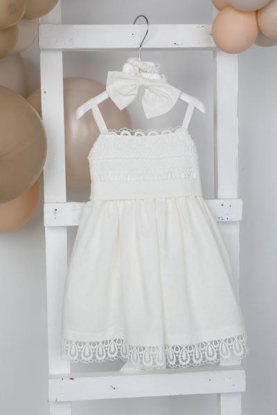 bbbbbbbbbbΒαπτιστικά ρούχα κορίτσι Bambolino Agni