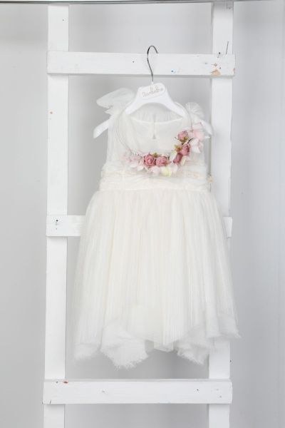 bbbbbbbbbbΡομαντικό βαπτιστικό φόρεμα Bambolino 