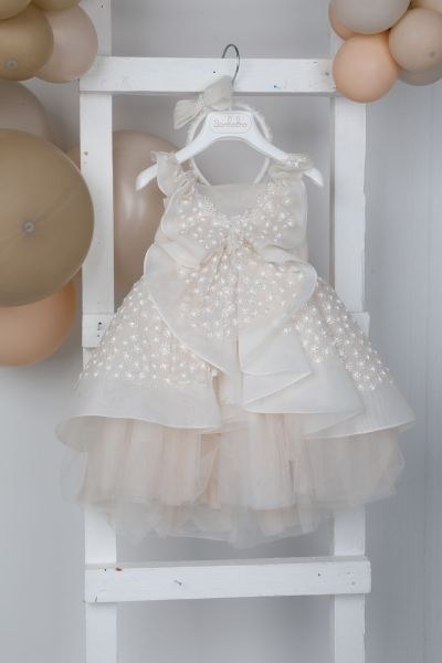 bbbbbbbbbbΠολυτελές βαπτιστικό φόρεμα Bambolino 