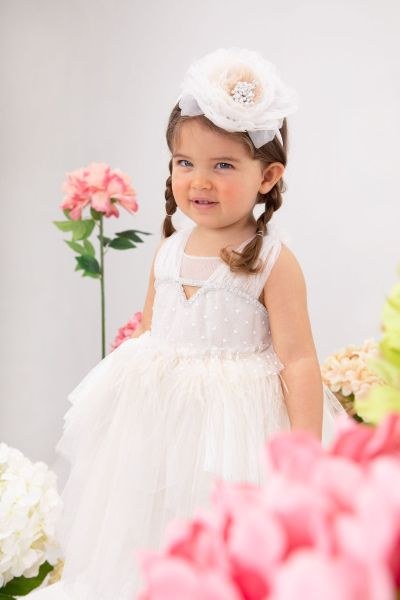 bbbbbbbbbbΒαπτιστικά ρούχα κορίτσι Bambolino Myrsini