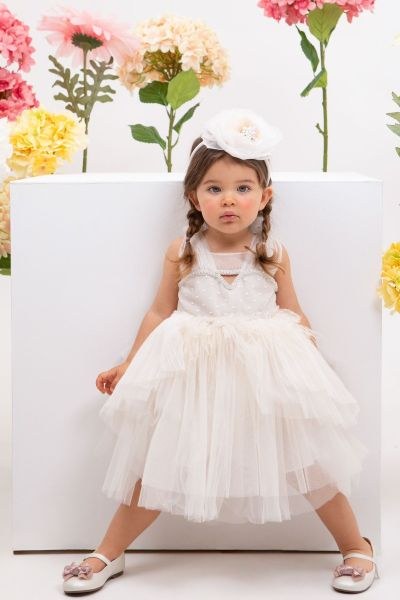 bbbbbbbbbbΒαπτιστικά ρούχα κορίτσι Bambolino Myrsini