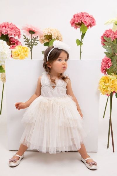 bbbbbbbbbbΒαπτιστικά ρούχα κορίτσι Bambolino Myrsini