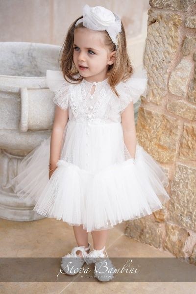 bbbbbbbbbbΒαπτιστικά ρούχα για κορίτσι Stova Bambini SS24 G28