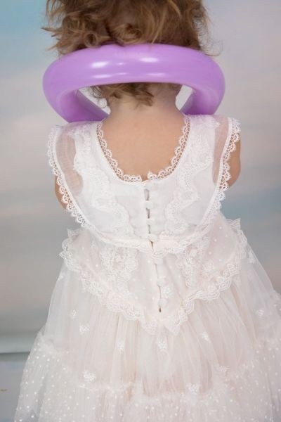 bbbbbbbbbbΒαπτιστικά ρούχα κορίτσι Bambolino Agapi