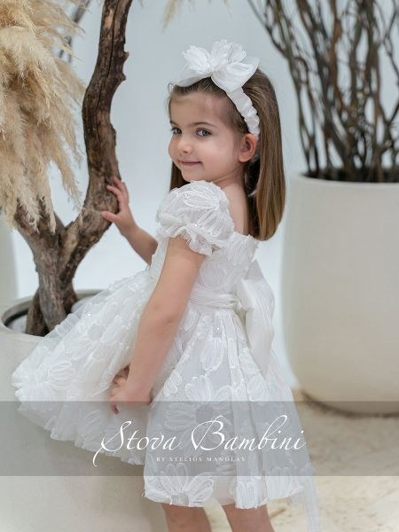 bbbbbbbbbbΒαπτιστικά ρούχα κορίτσι Stova Bambini SS26 G21