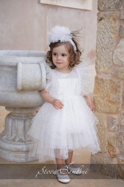 bbbbbbbbbbρομαντικά βαπτιστικά φορέματα για κορίτσι από την Stova Bambini