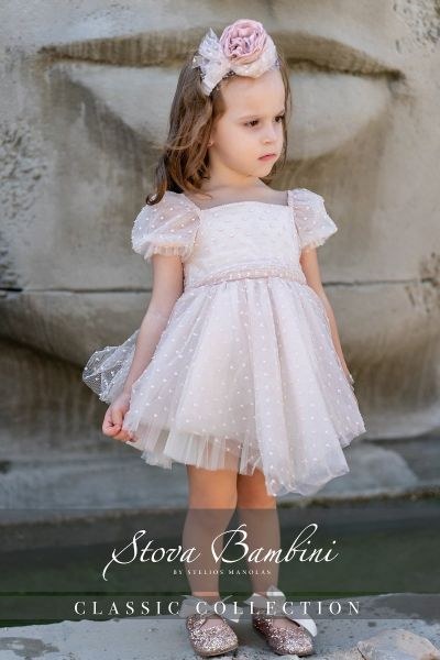 bbbbbbbbbbμοντέρνα βαπτιστικά ρούχα για κορίτσι από τη νέα συλλογή της Stova Bambini