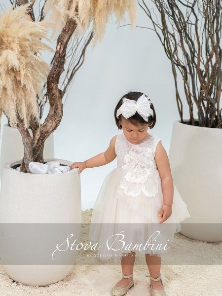 bbbbbbbbbbΒαπτιστικά ρούχα κορίτσι Stova Bambini SS26 G7