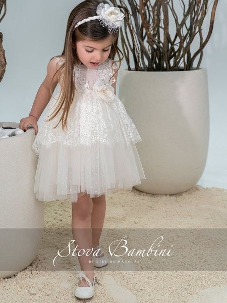 bbbbbbbbbbΒαπτιστικά ρούχα κορίτσι Stova Bambini SS26 G16
