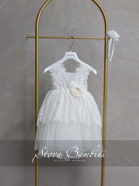 bbbbbbbbbbΒαπτιστικά ρούχα κορίτσι Stova Bambini SS26 G16