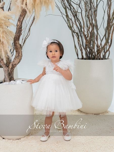 bbbbbbbbbbΒαπτιστικά ρούχα κορίτσι Stova Bambini SS26 G17