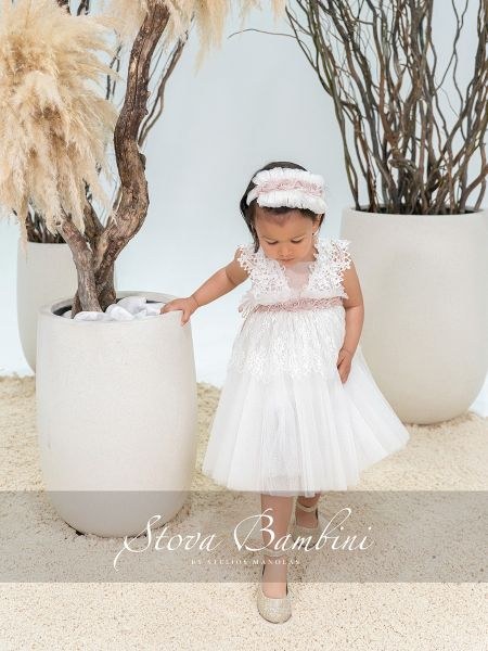 bbbbbbbbbbΒαπτιστικά ρούχα κορίτσι Stova Bambini SS26 G20