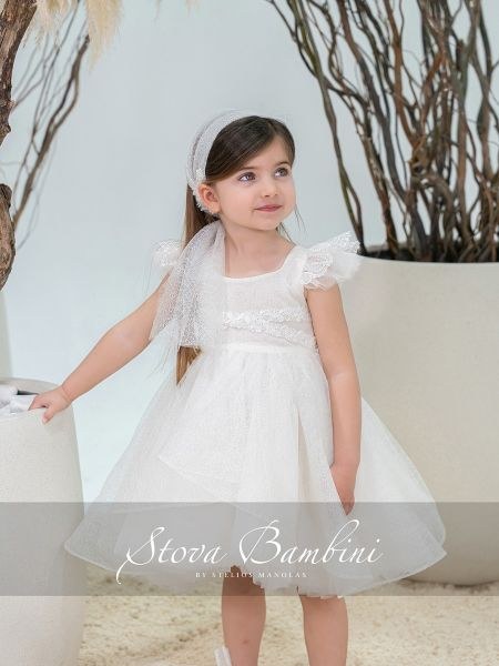 bbbbbbbbbbΒαπτιστικά ρούχα κορίτσι Stova Bambini SS26 G33