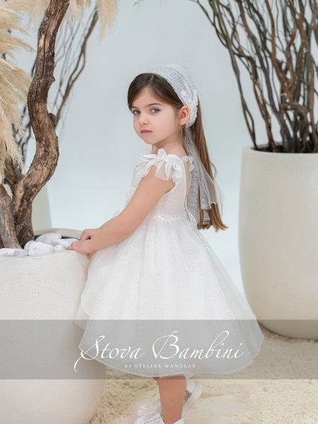 bbbbbbbbbbΒαπτιστικά ρούχα κορίτσι Stova Bambini SS26 G33