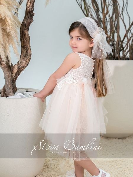 bbbbbbbbbbΒαπτιστικά ρούχα κορίτσι Stova Bambini SS26 G9