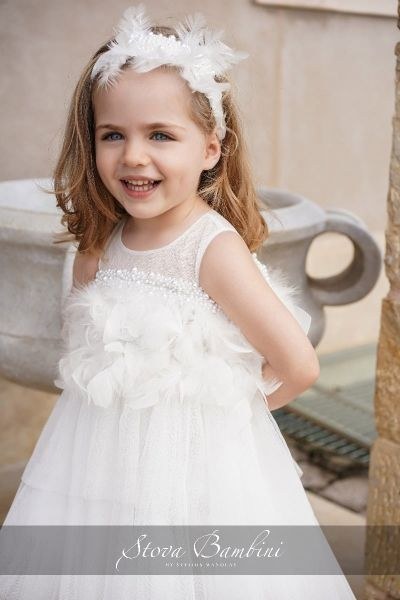 bbbbbbbbbbΒαπτιστικά ρούχα για κορίτσι Stova Bambini SS24 G19