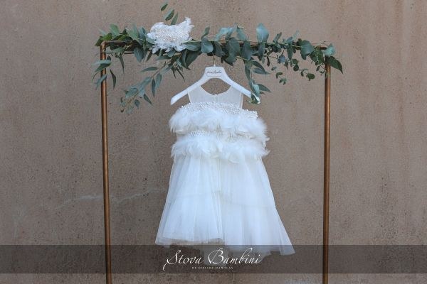 bbbbbbbbbbΒαπτιστικά ρούχα για κορίτσι Stova Bambini SS24 G19