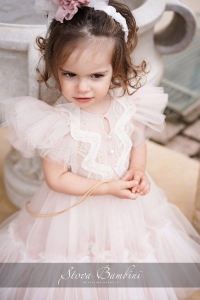 bbbbbbbbbbΒαπτιστικά ρούχα για κορίτσι Stova Bambini SS24 G27