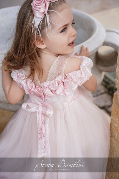 bbbbbbbbbbΒαπτιστικά ρούχα για κορίτσι Stova Bambini SS24 G3