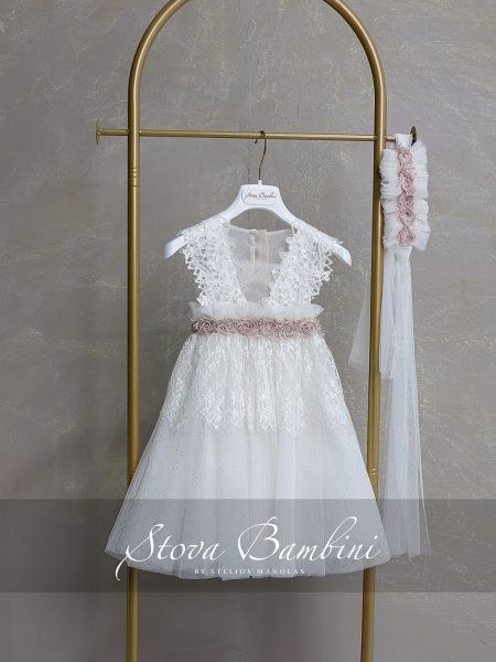 bbbbbbbbbbΒαπτιστικά ρούχα κορίτσι Stova Bambini SS26 G20