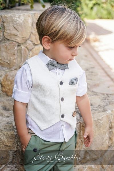bbbbbbbbbbΒαπτιστικά ρούχα για αγόρι Stova Bambini SS24 B14