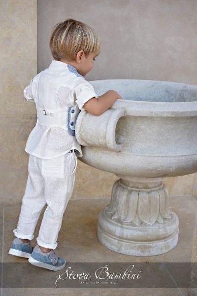 bbbbbbbbbbΒαπτιστικά ρούχα για αγόρι Stova Bambini SS24 B19