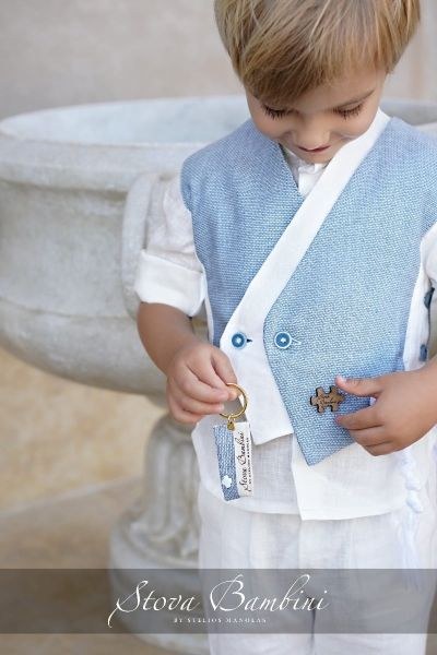 bbbbbbbbbbΒαπτιστικά ρούχα για αγόρι Stova Bambini SS24 B19